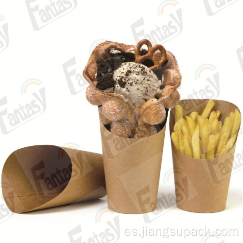 8 oz Go Snacks Cup French Fries Paper Cup